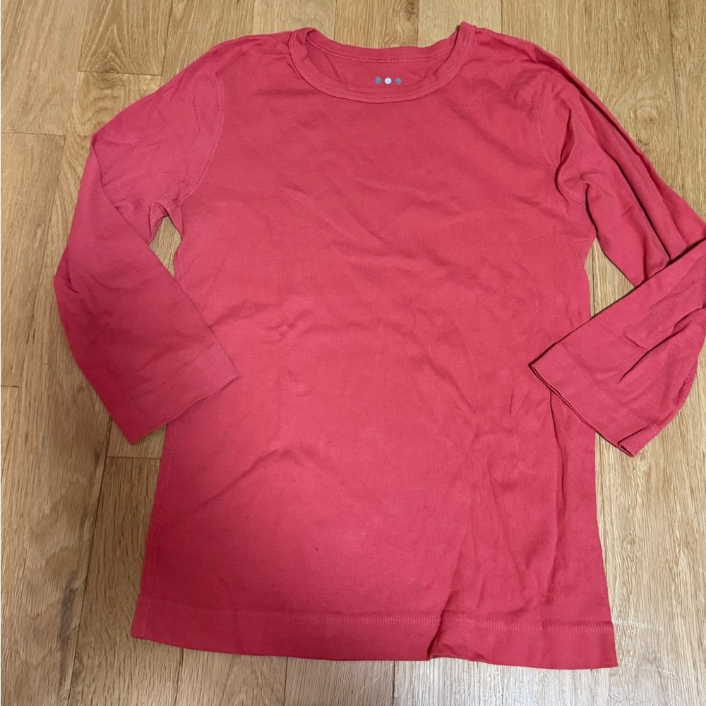 Women's Three Dots Red 3/4 Sleeve T-shirt Top Size Small Like New